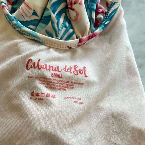 Cabana del Sol Floral Ruffle Swim suit - Picture 8 of 8